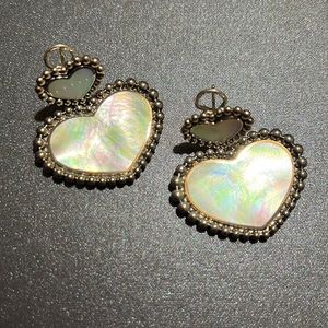 LAGOS ‘Maya’ Double Mother of Pearl Heart Drop Earrings